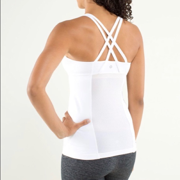 lululemon athletica Tops - Lululemon Energy White Tank Size 10